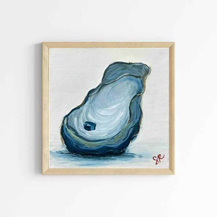 Solo Oyster Fine Art Print for wholesale by Susan Richards Art