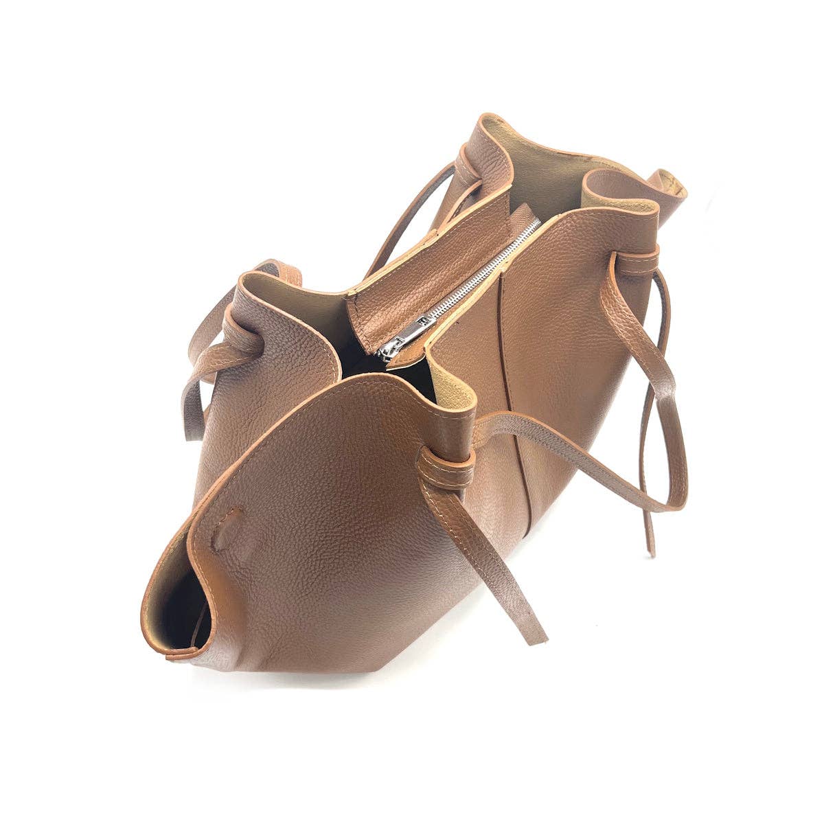 Suie Valentini srl - Wholesale Schoudertas - Dames - Suie Valentini srl leren boodschappentas, Made in Italy, art. 1126156