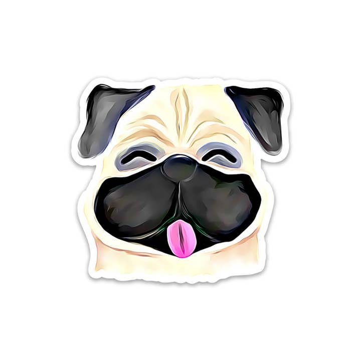 Pug - Sticker for wholesale by Kevin & Kaia