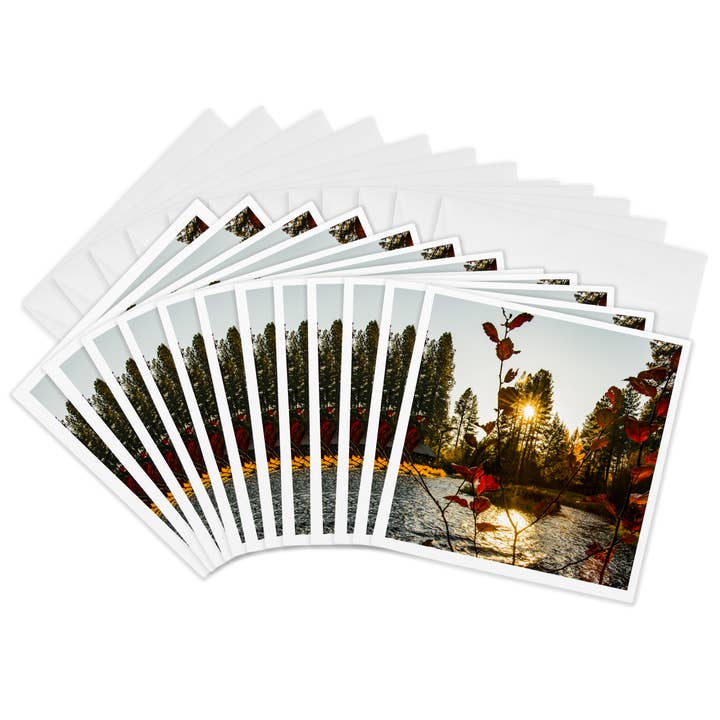 3dRose, Oregon. Camp Sherman, Blick auf die Quelle des Metolius River, Grußkarte für den Großhandel von 3dRose