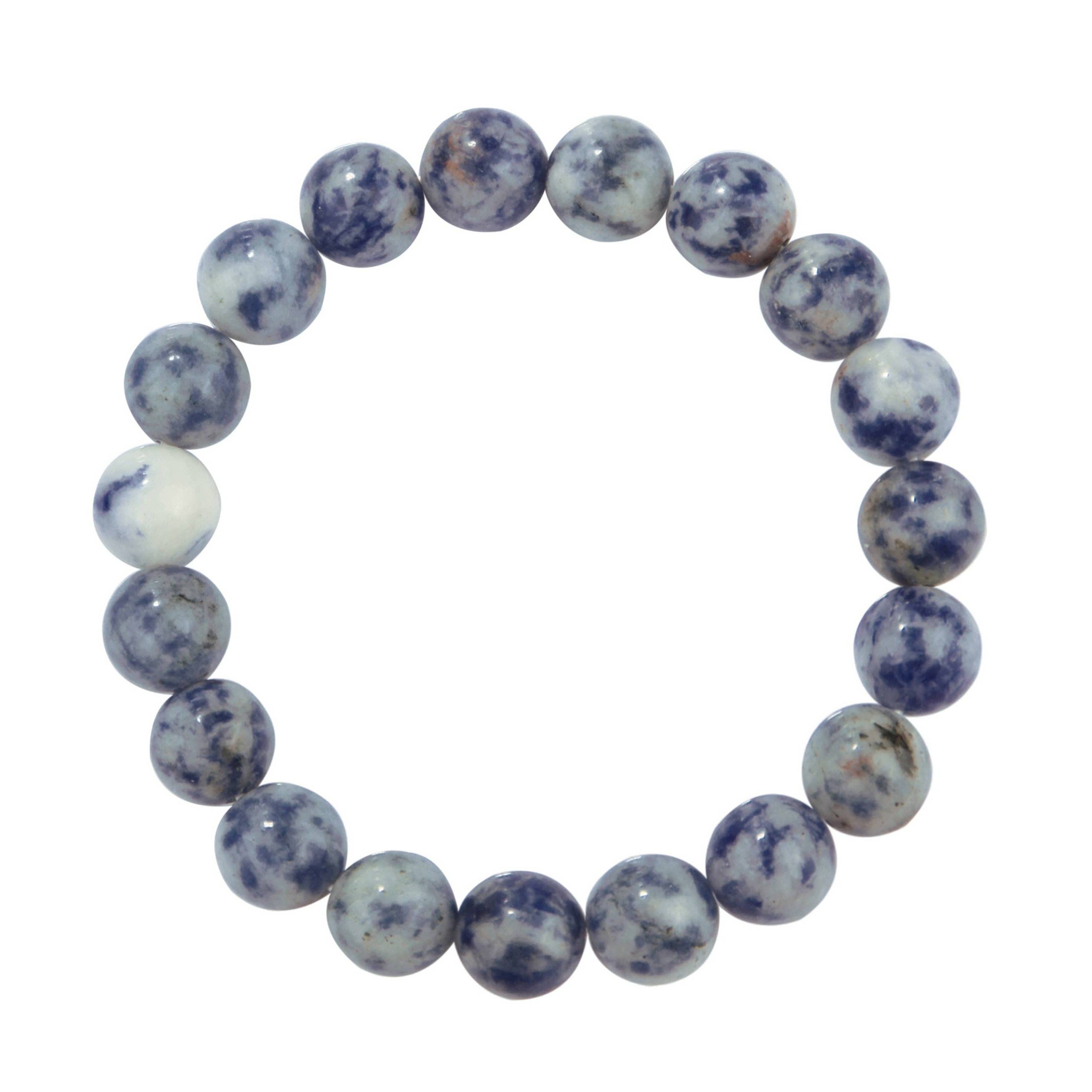 Ole – wholesale Pärlarmband – Bluespot Jaspis Sten Stretch Armband B2058-10MM0