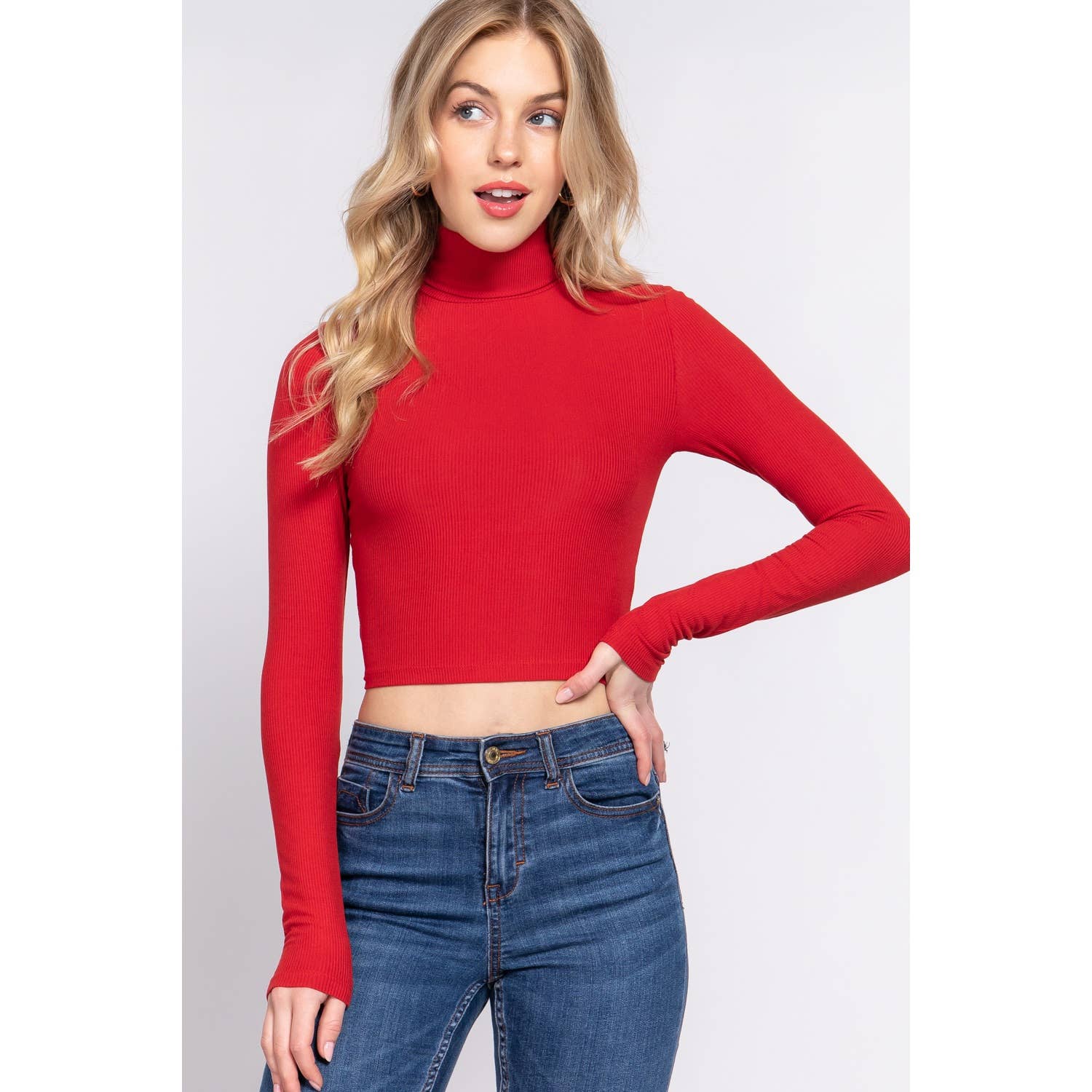 HiteJeans - Venta al por mayor Jersey de punto - Mujer - TOP CORTO DE CUELLO ALTO8