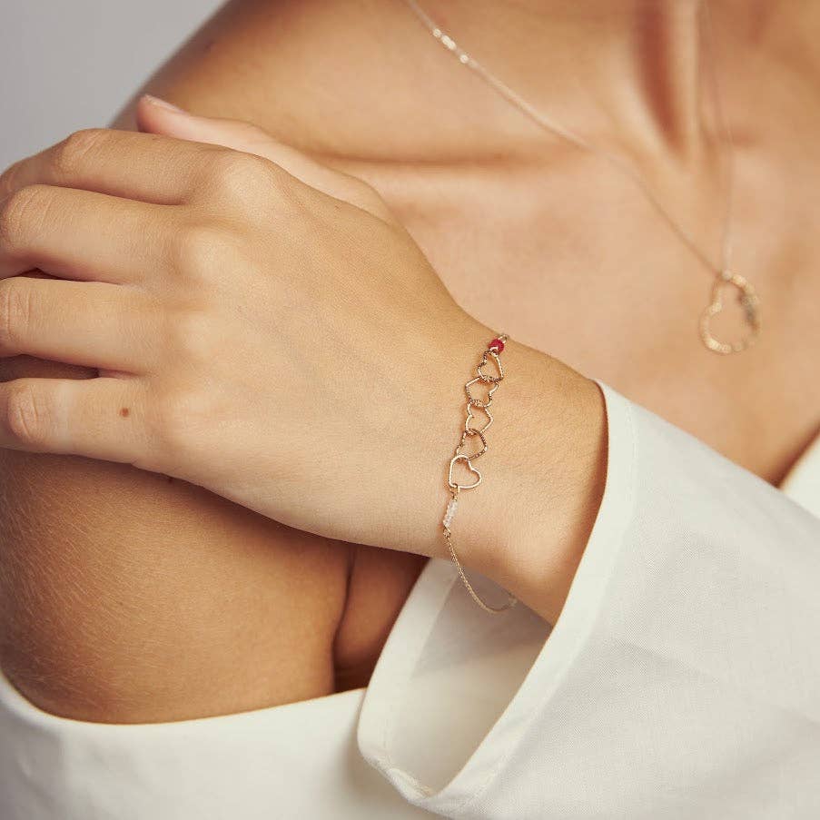 Laura J Designs - Wholesale Link & Chain Bracelet - Heartbeat Bracelet1