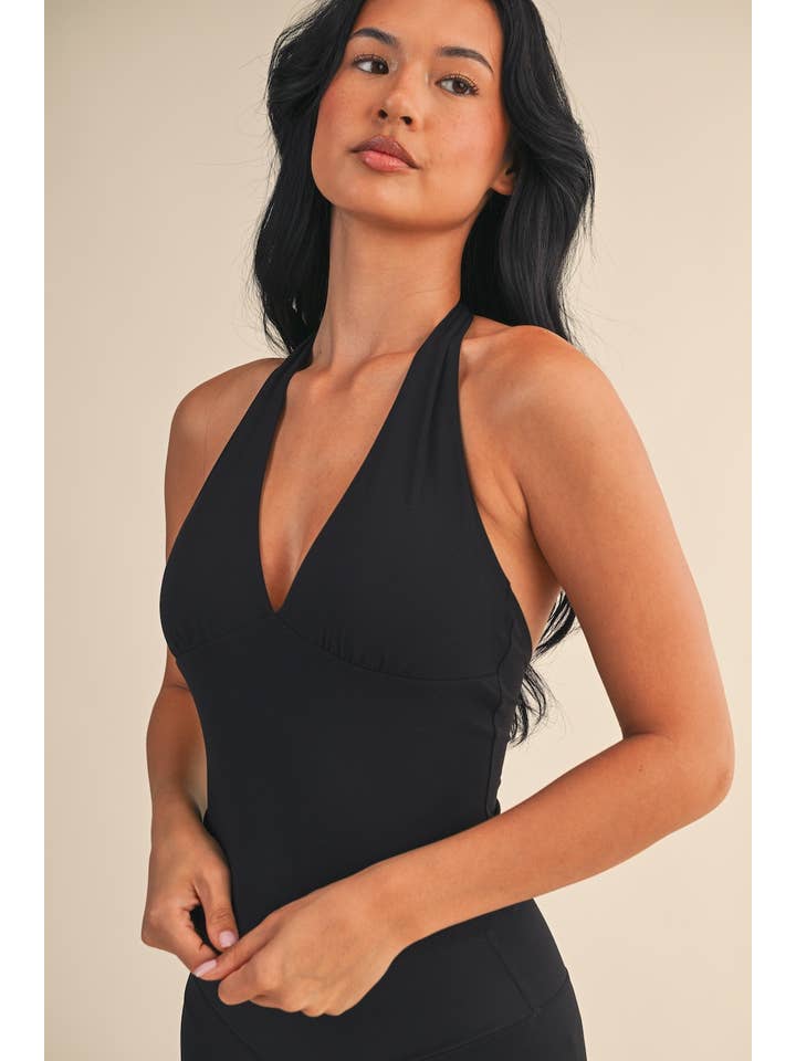 KIMBERLY C - Wholesale Athletic Top - Women's - Plunge Halter Tank22