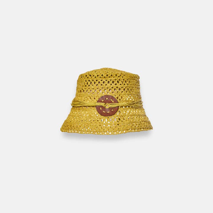 SANS-ARCIDET PARIS - Wholesale Bucket Hat - Women's - ARLETTE BOB SS24 - Raffia Bucket Hat