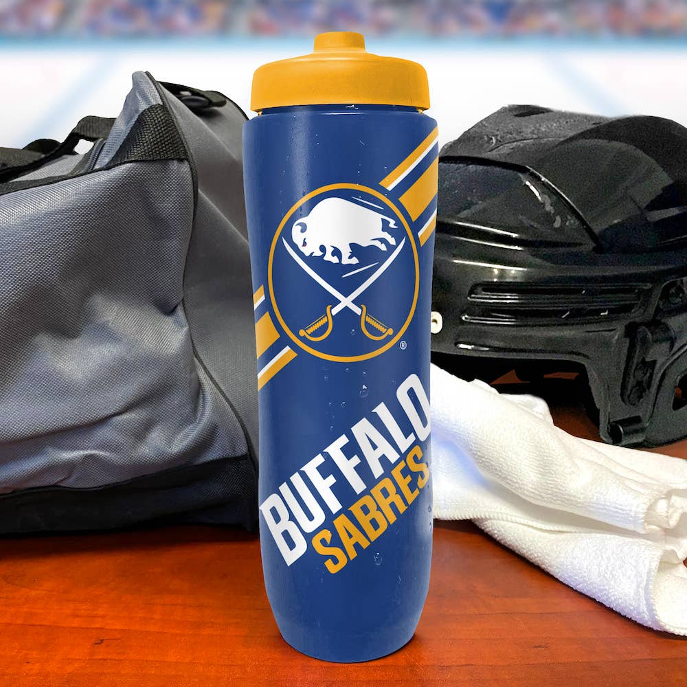 Party Animal, Inc. - Wholesale Water Bottle - Buffalo Sabres Squeezy Water Bottle1