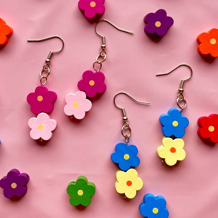Flower Power Earrings for wholesale by Sincerely Alona