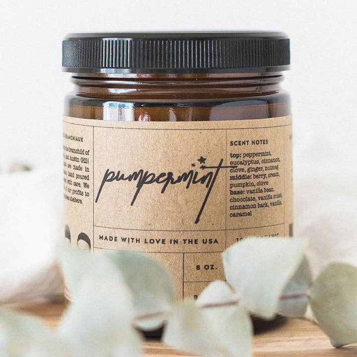 Pumpermint Candle for engroshandel hos Frères Branchiaux Candle Co.