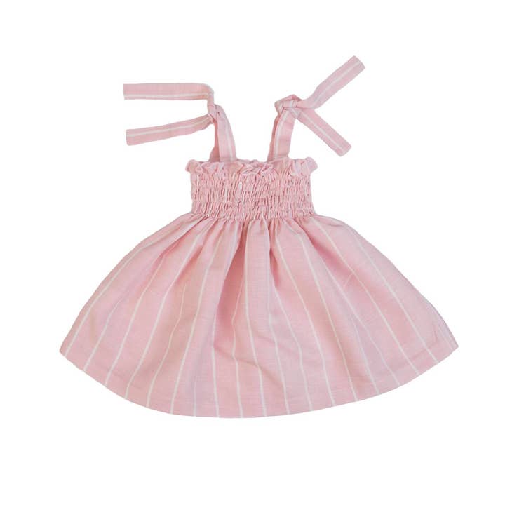 16458 - Linen dress - SS 25 for wholesale by FS Baby