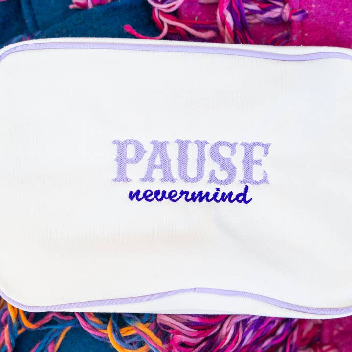 Pause Nevermind Tile Bag for wholesale by Bluebird & Co.