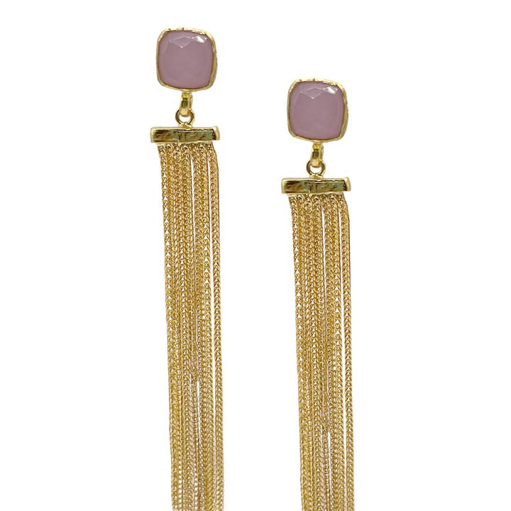 Pendientes Stone + Mesh para venta al por mayor de Kipepeo