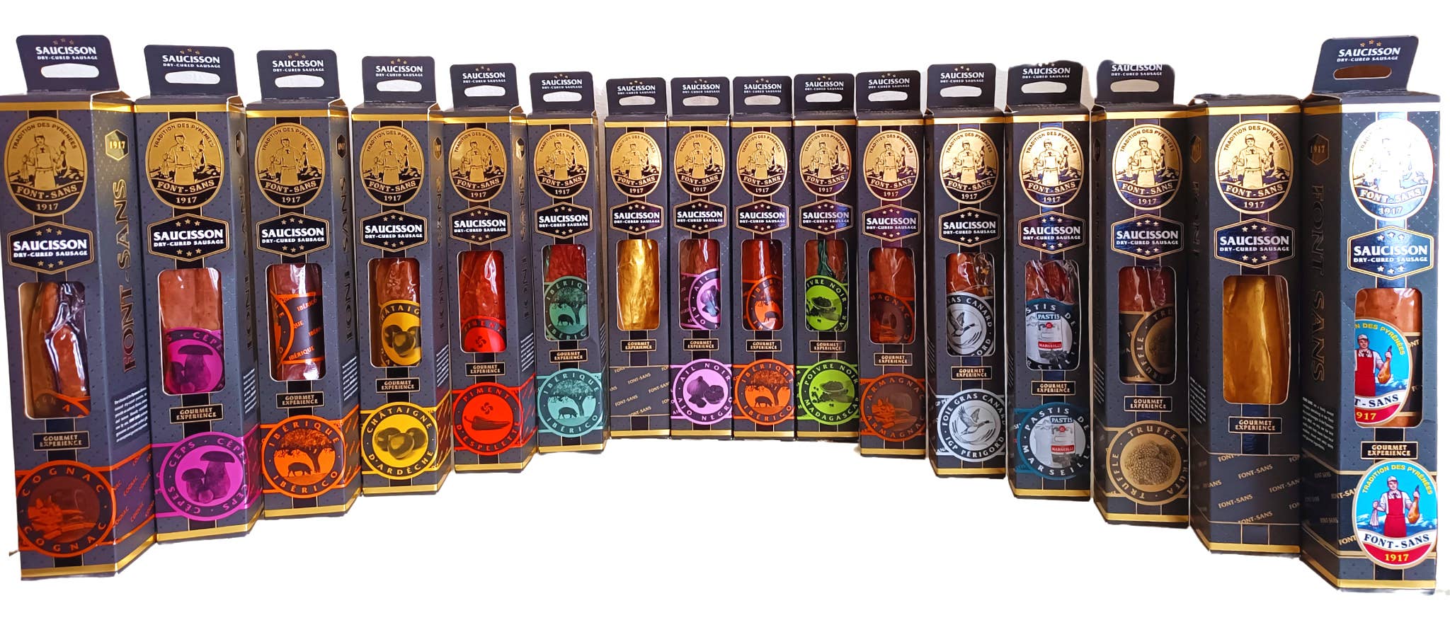 LuxFood-Shop - Vente Saucisses - Saucisson paysan foie gras IGP Périgord avec OR 24 carats5