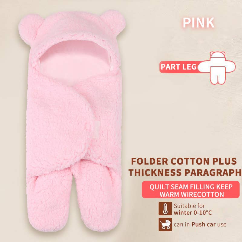 Misturar e combinar cores Swaddle com capuz em forma de urso para bebês recém-nascidos para venda a revendedores na Faire5