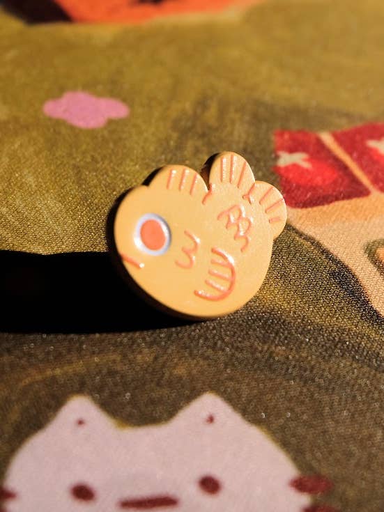 Taiyaki Enamel Pin for wholesale by Paper Rat Illustrations