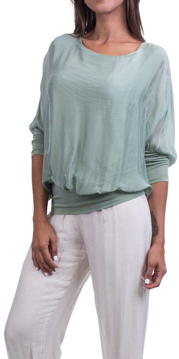 Gigi Moda - Wholesale Blouse - Women's - Sheer Batwing Blouse20