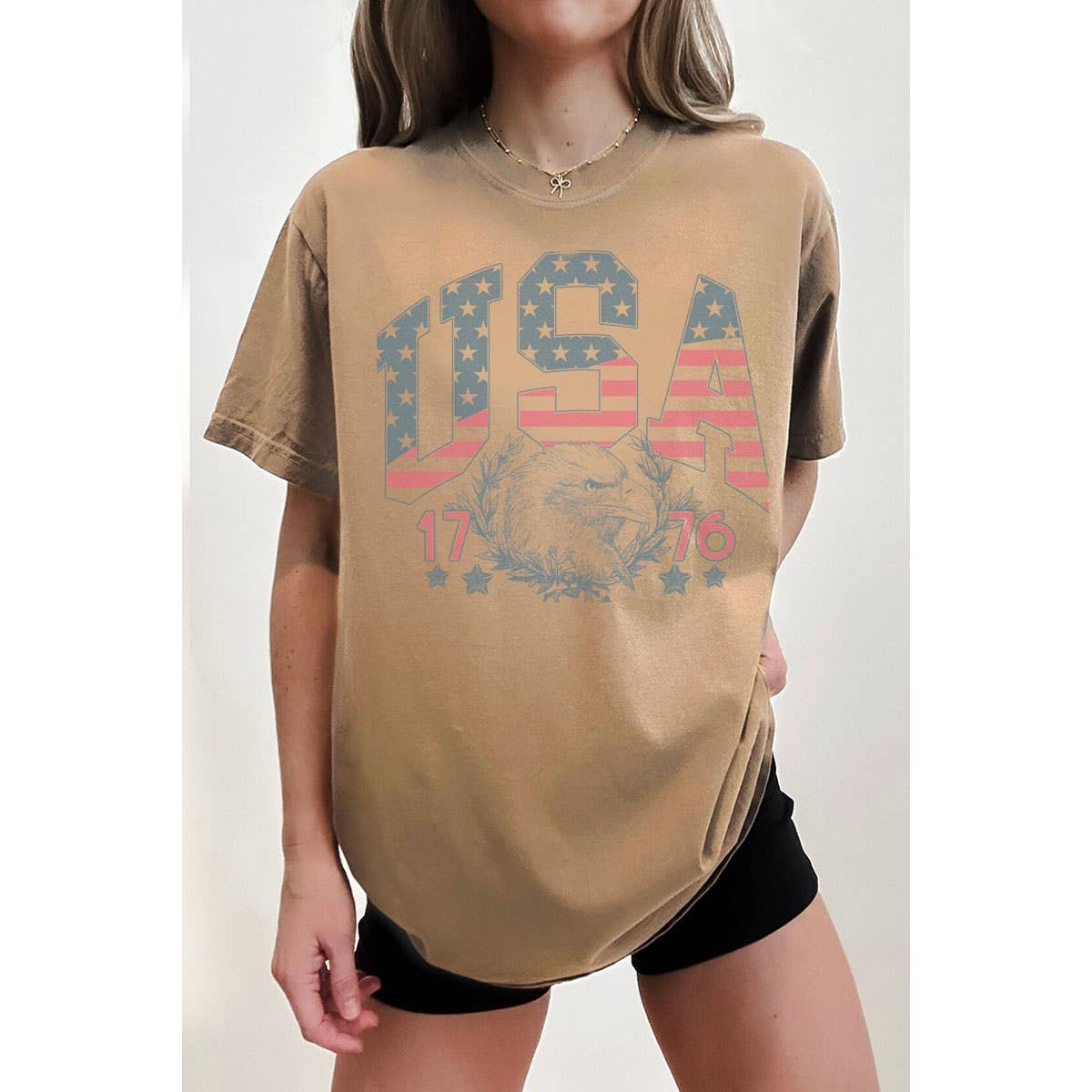 HRTandLUV – wholesale T-shirt (graphic) – women's – USA 1776 WASHED GRAPHIC TEE4