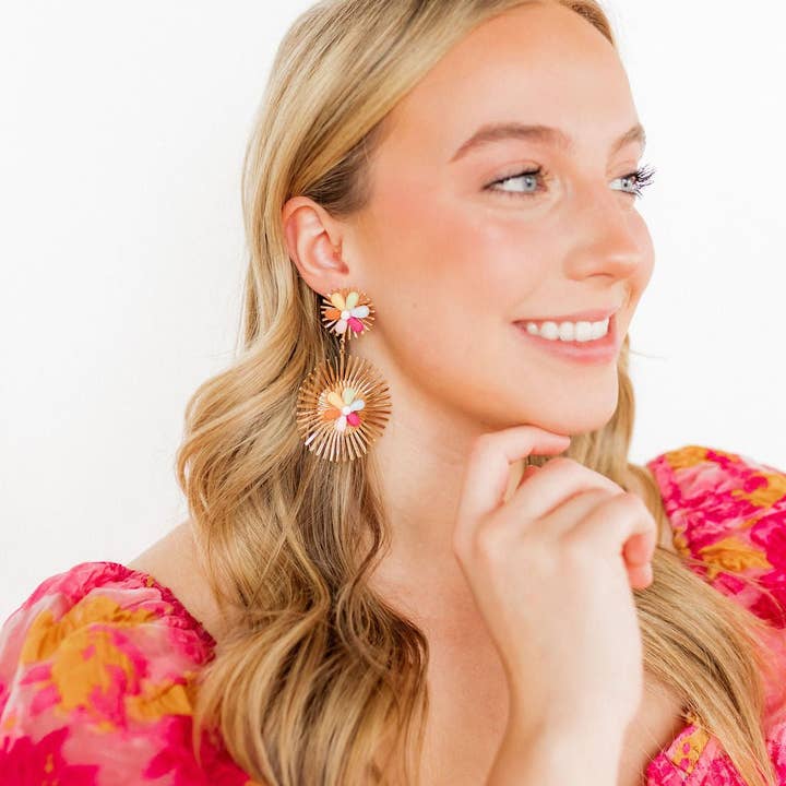 LINNY CO - Wholesale Dangle Earrings - Fiona Statement Earrings - Multi3