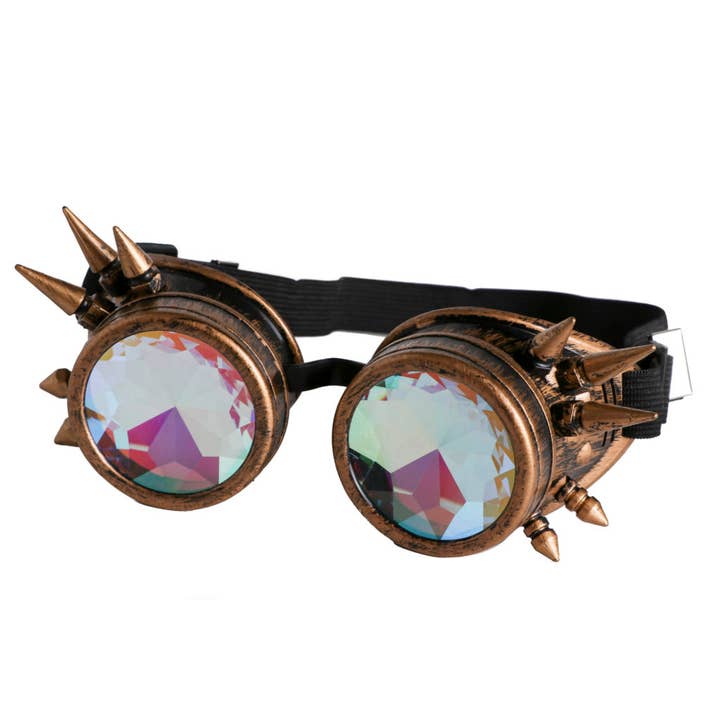 Western Fashion – Großhandel Sonnenbrille – Damen – 68747 - Steampunk-Kaleidoskop-Brille - Psychedelic8