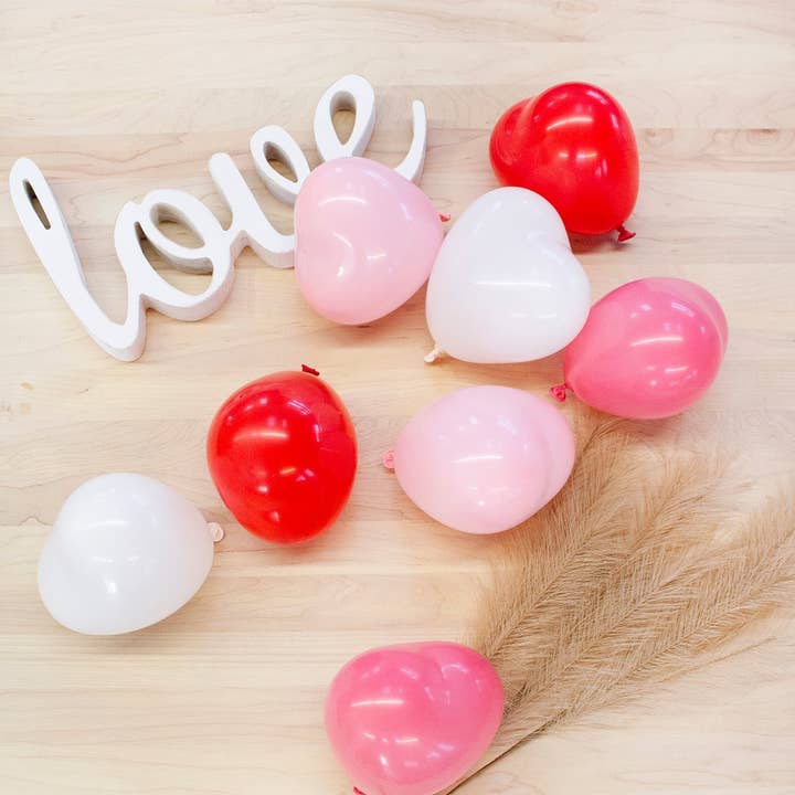 Assorted Mini Heart Balloon Pack for wholesale by Ellie's Party Supply