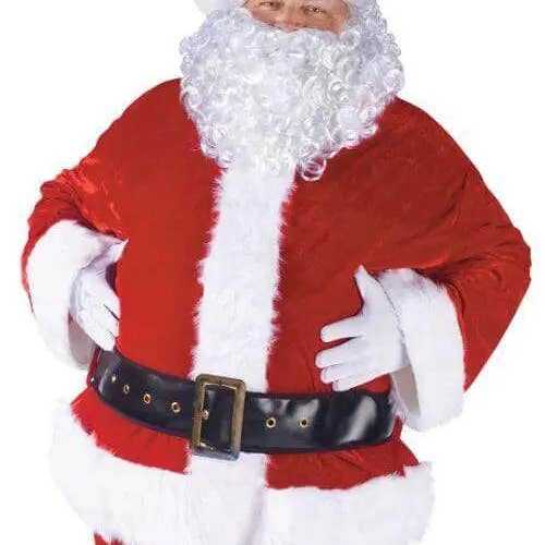 Suite complète en velours avec père Noël (standard 40-48) pour la vente par Party Expo, LLC