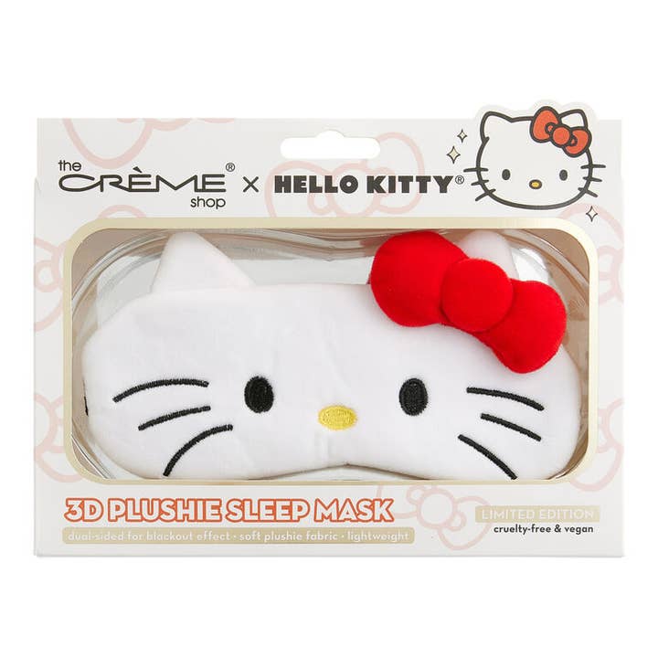The Crème Shop x Hello Kitty 3D Plushie Sleep Mask for wholesale by KJ Beauty and Health