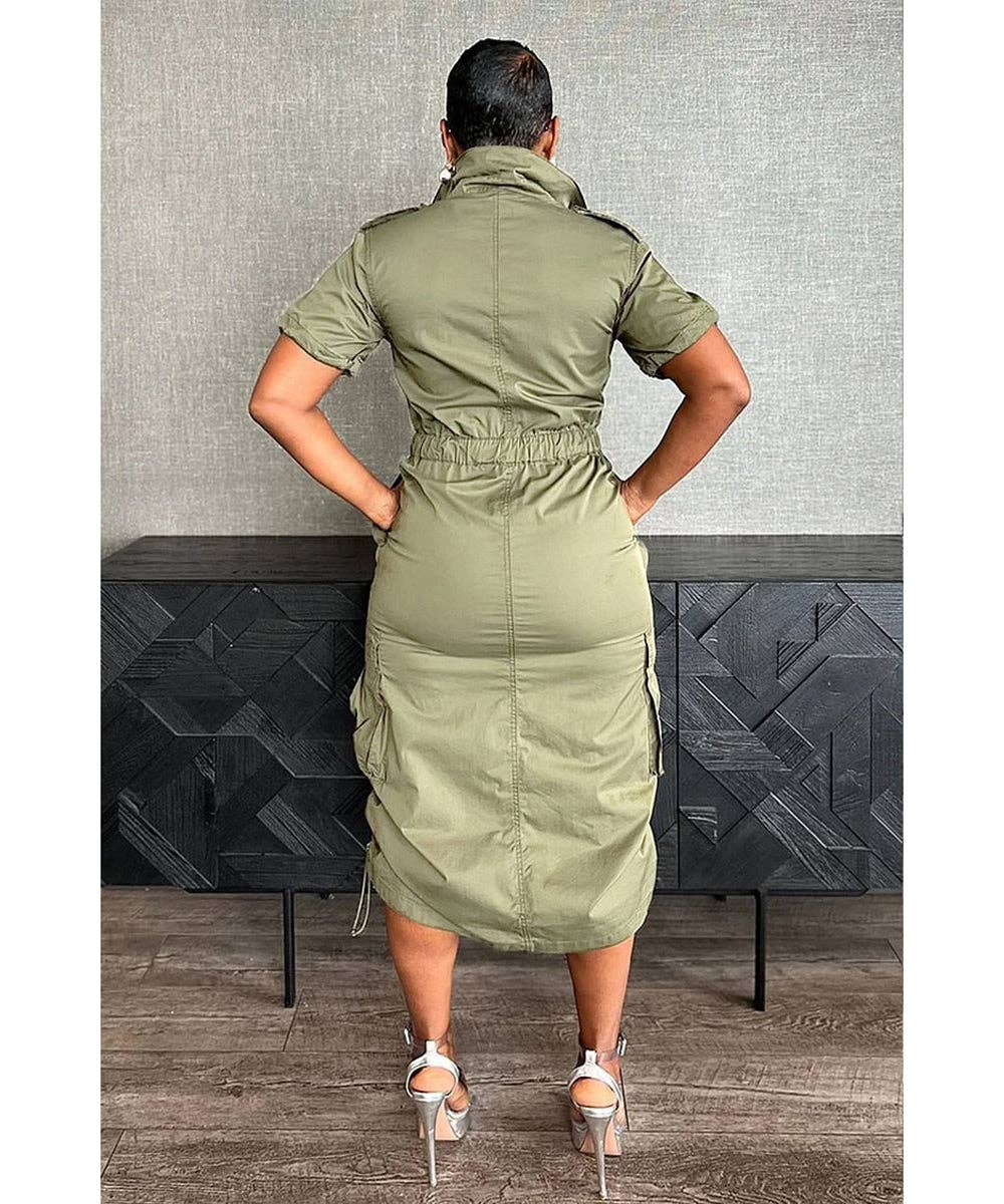 Aria Romance - Wholesale Dress - Women's - Utility Pocket Shirtdress14