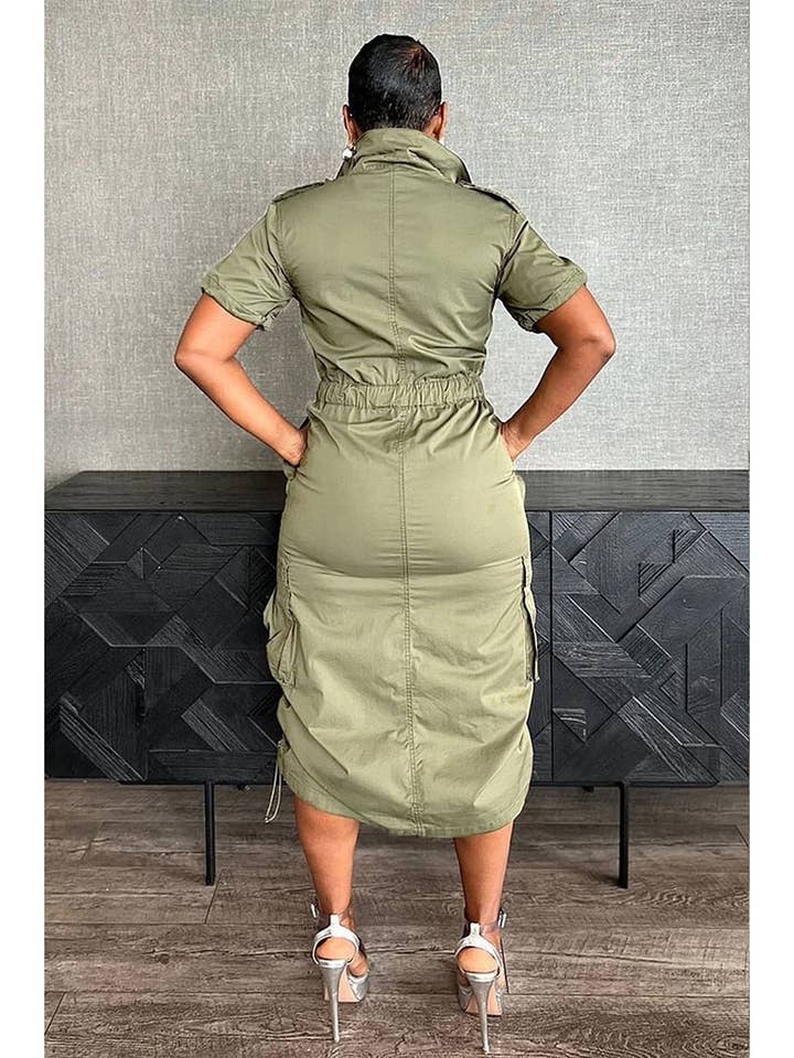 Aria Romance - Wholesale Dress - Women's - Utility Pocket Shirtdress14