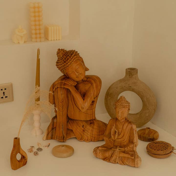 Kayu&Co. - Wholesale Sculpture - Hand-carve Buddha Statue 40cm