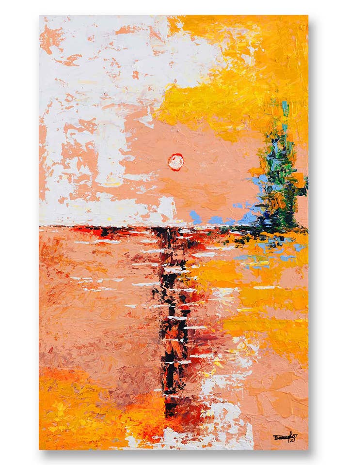 Abstrakt målning 6, canvasväggkonst för wholesale av Artography Limited