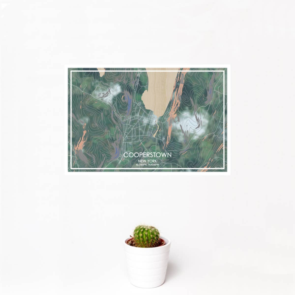 JACE.design - Wholesale Art Print - Cooperstown NY Map Print Afternoon1