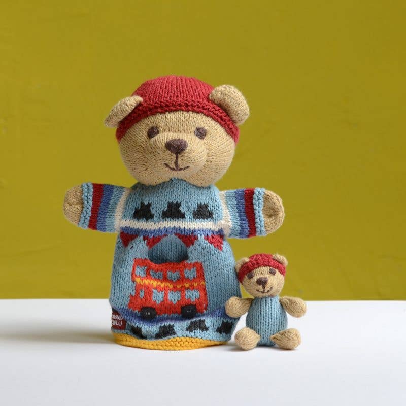 ChunkiChilli - Vente Marionnette – enfant et bébé - Marionnettes de poche tricotées à la main en coton biologique11