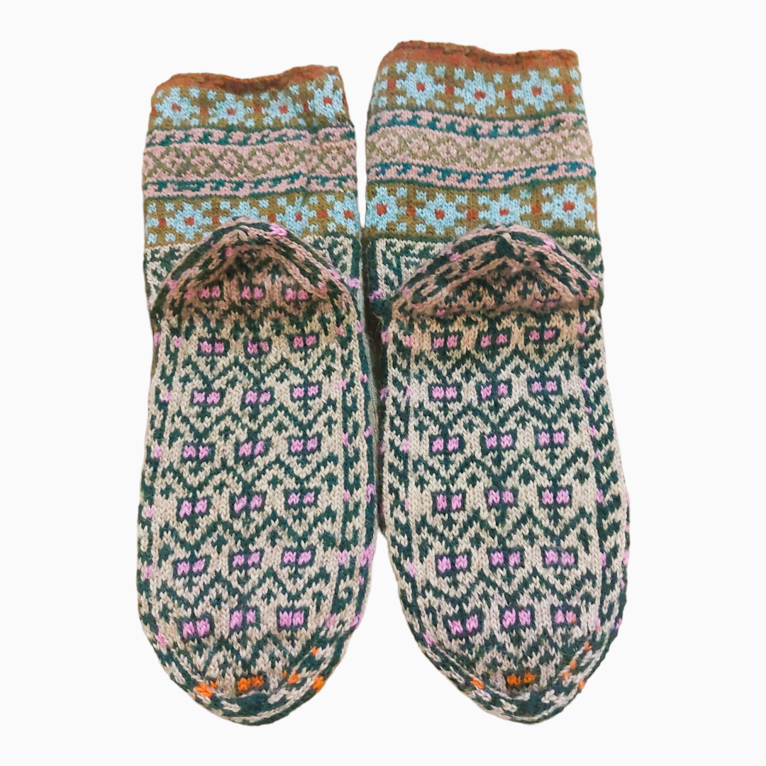 SONNATI - Wholesale Sock Slippers - Unisex - Unisex Wool House Sock Slipper - Brand Name: Zoe (SK 84)61