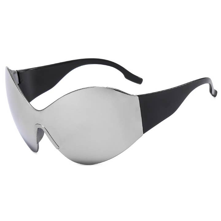 WoodWristCo - Wholesale Sunglasses - Women's - Y2K Future Technology Sense Frame Siamese PC Sunglasses7