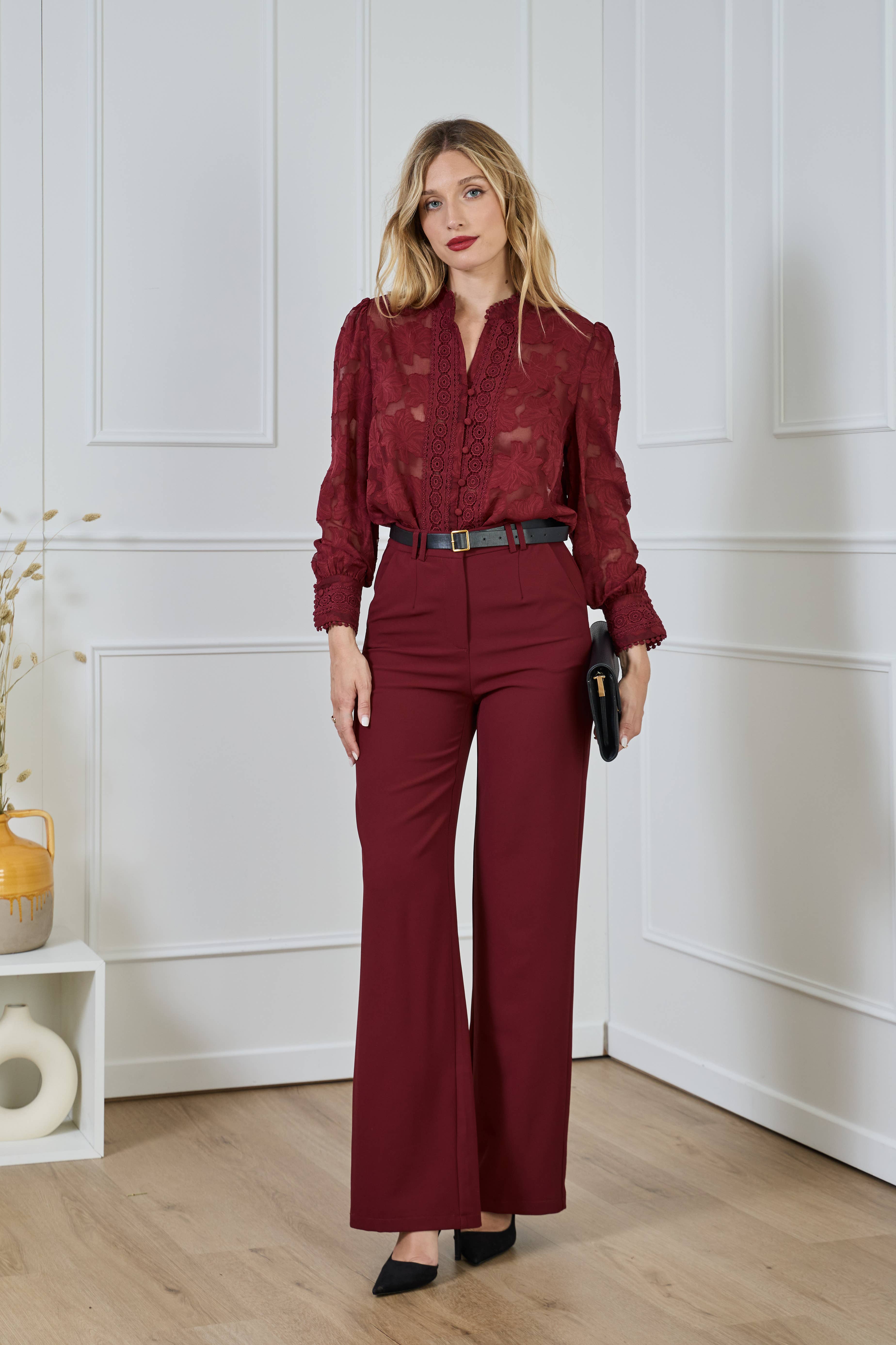 LULUMARY – Camisa - Mulher por atacado – Camisa com estampa CH3678