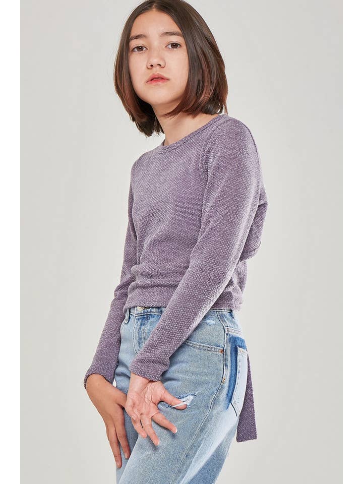 Good Girl - Vendita all'ingrosso Maglione tricot - Bambini - Maglione lavorato a maglia grossa con laccetti aperti sul retro2