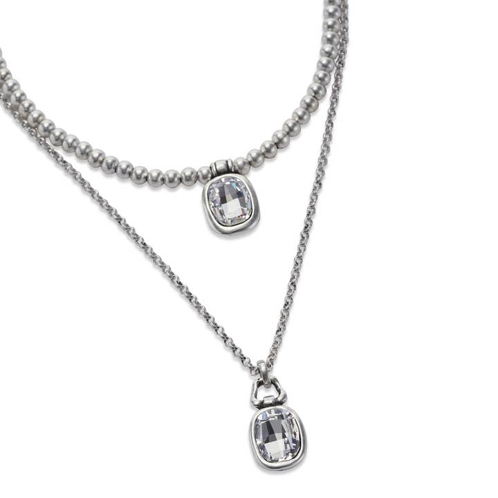 Chanour - Wholesale Pendant/Charm Necklace - Handmade Crystal Pewter Necklace - 3890