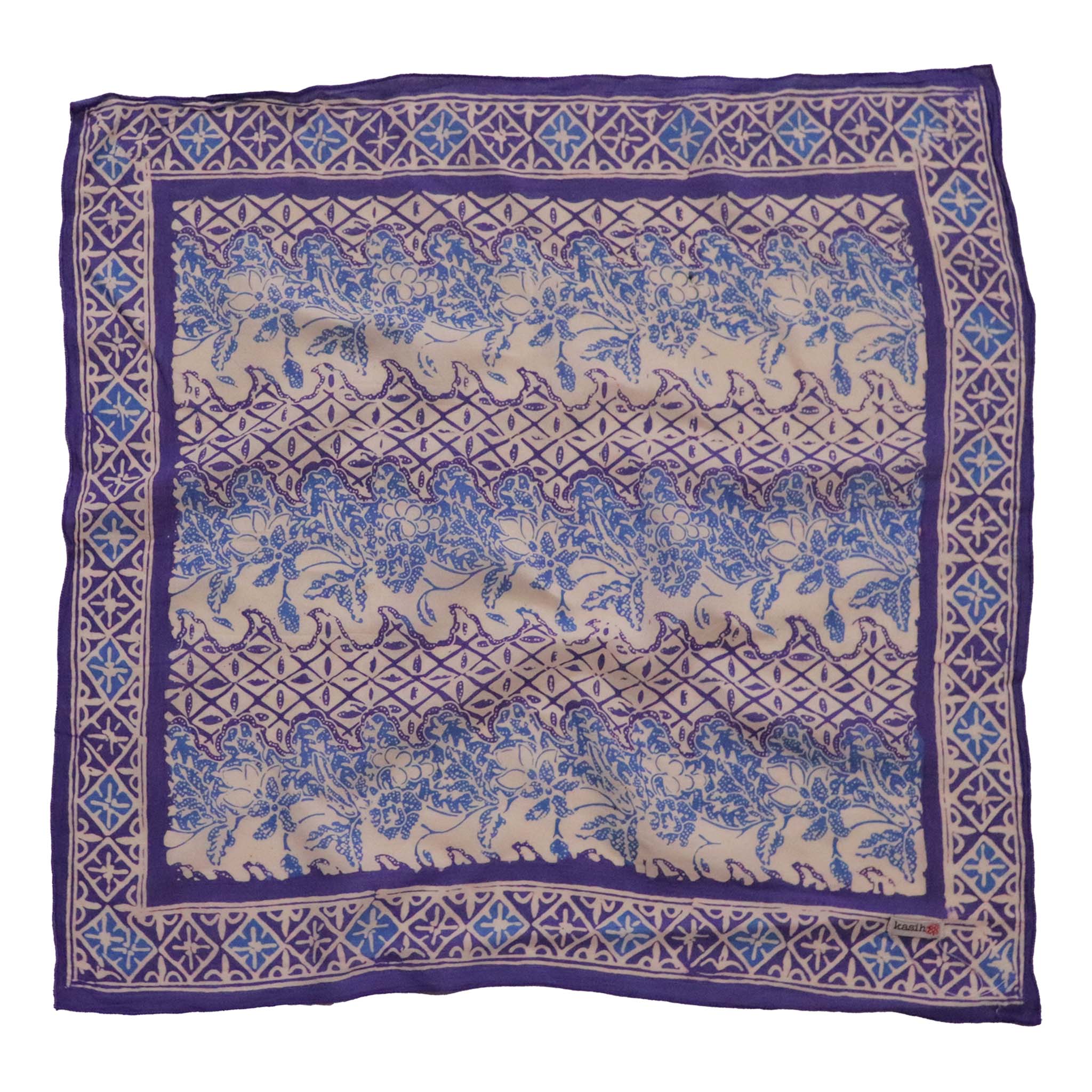 Kasih Co-op – wholesale Bandana – Women's – Batik Bandana, Soft Lightweight Cotton, Vines3