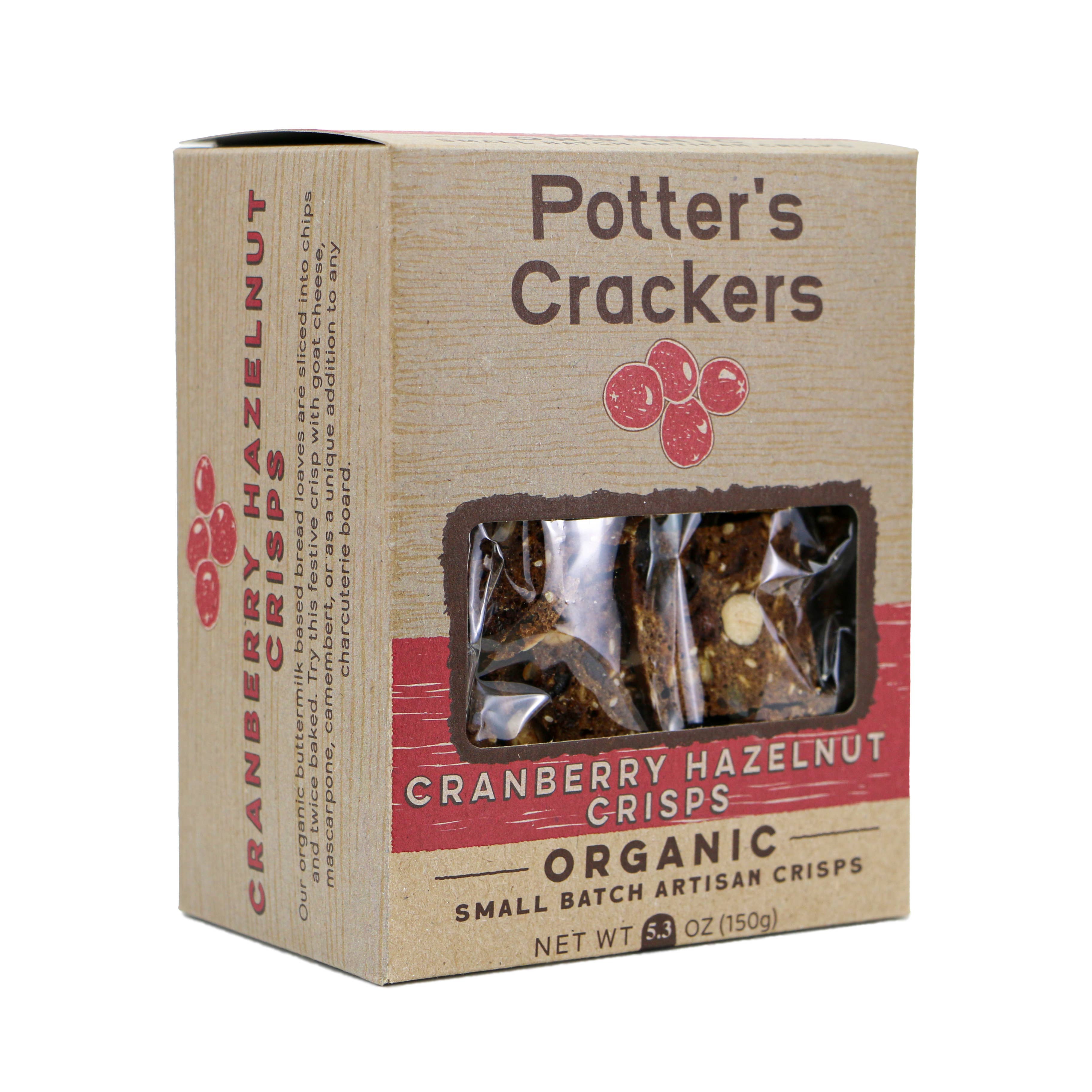 Potter’s Crackers - Wholesale Krokante deegwaren - Potter's Crackers Biologische Cranberry-hazelnootchips 2