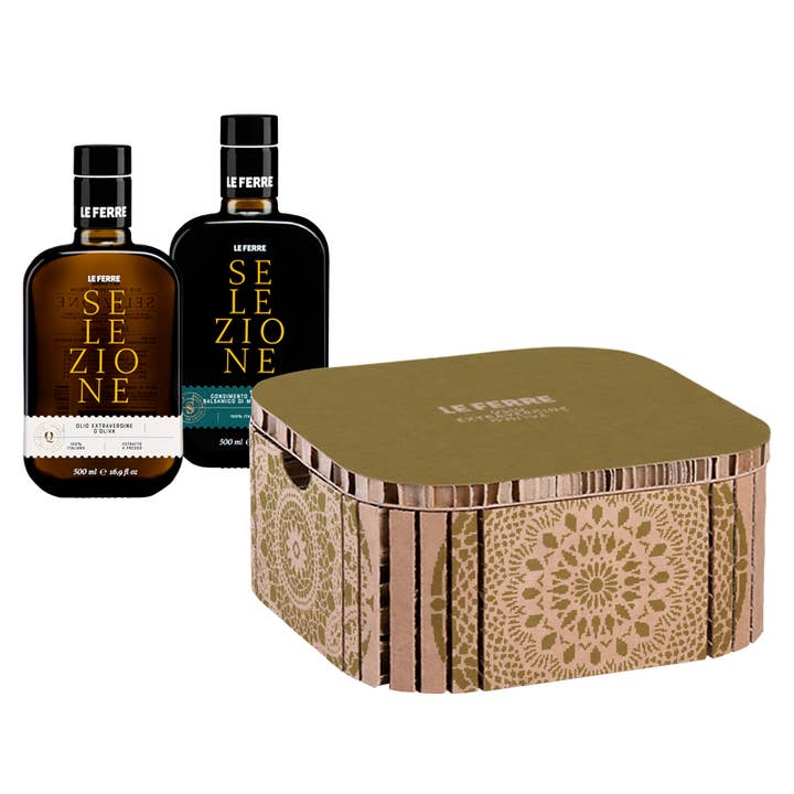 SELECCIÓN DE ACEITE DE SCATOLA DAMA Y SELECCIÓN DE VINAGRE BALSÁMICO para venta al por mayor de Le Ferre