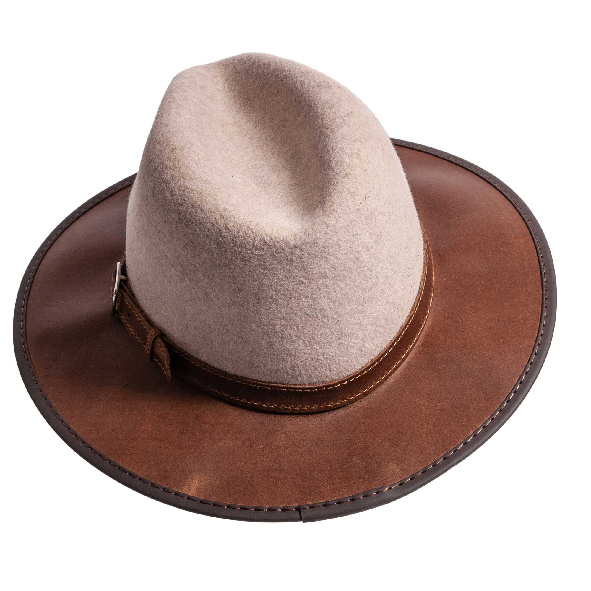 American Hat Makers - Wholesale Fedora - Unisex - Wool Felt Leather Outdoor Fedora Style - Summit1