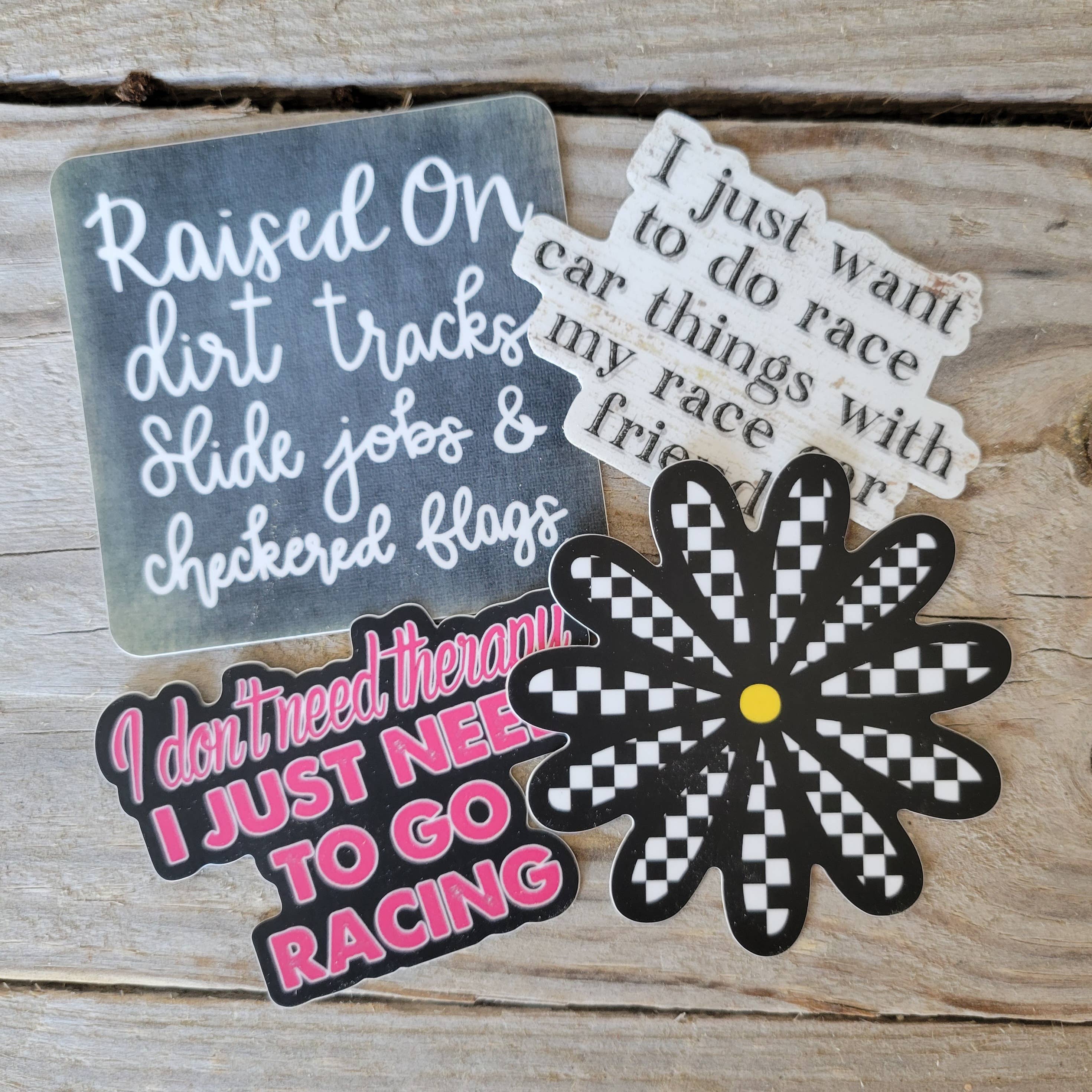 4 Left Turns - Vente Autocollant - Kit de démarrage Racing Stickers avec présentoir6