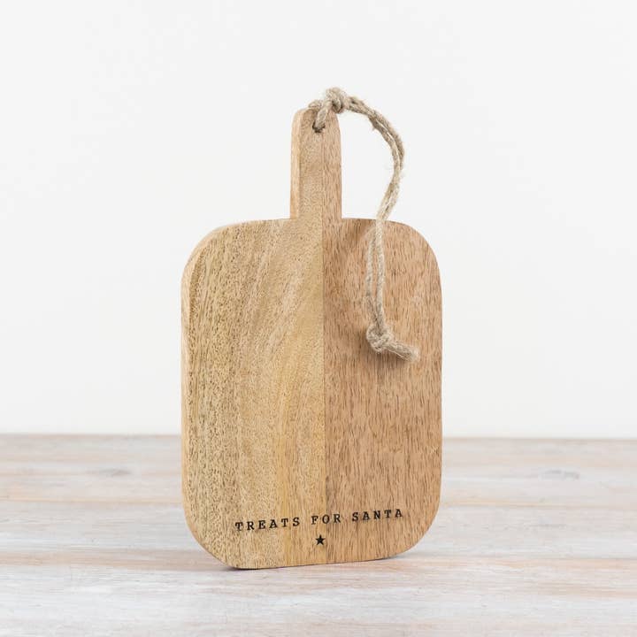 Leckereien für den Weihnachtsmann Holzschneidebrett, 25 cm für den Großhandel von Gainsborough Giftware x Portland Living