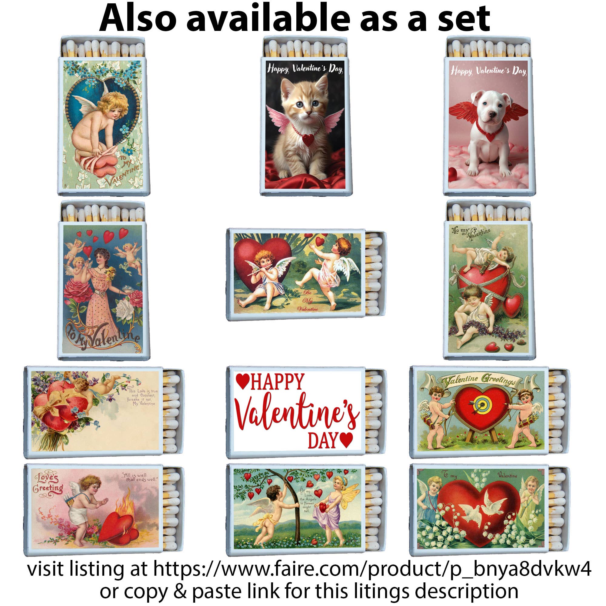 Most Amazing - Wholesale Matches - Valentine's Day Matchbox • Candle Acc • Decorative Matches1