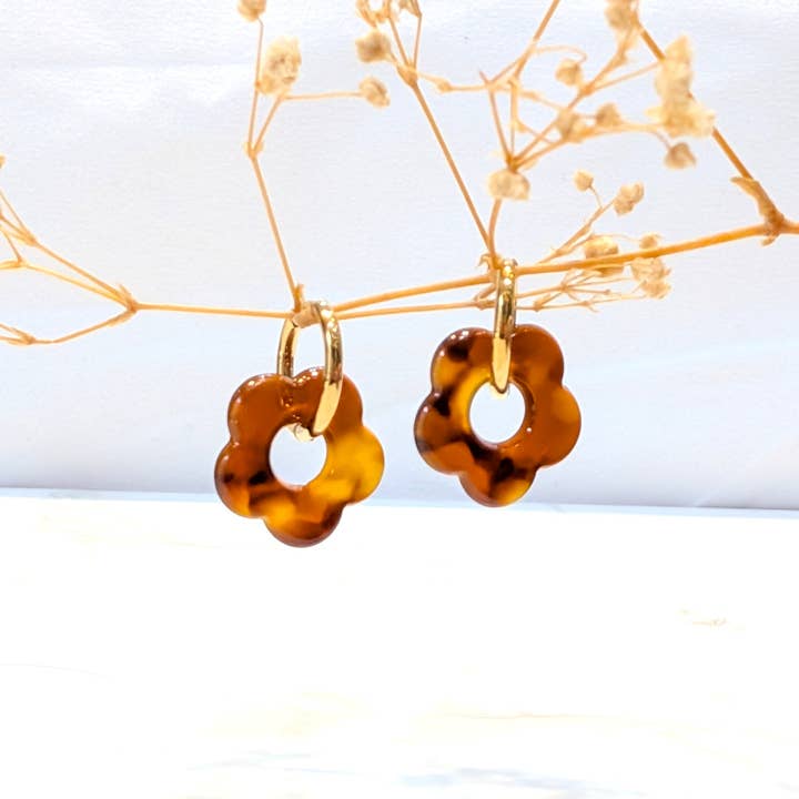 LOLO & YAYA - Wholesale Dangle Earrings - Stainless steel flower earrings16