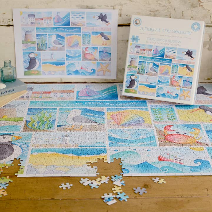 All Jigsaw Puzzles - Wholesale Puzzel - Volwassene - A Day at the Seaside legpuzzel van 1000 stukjes5
