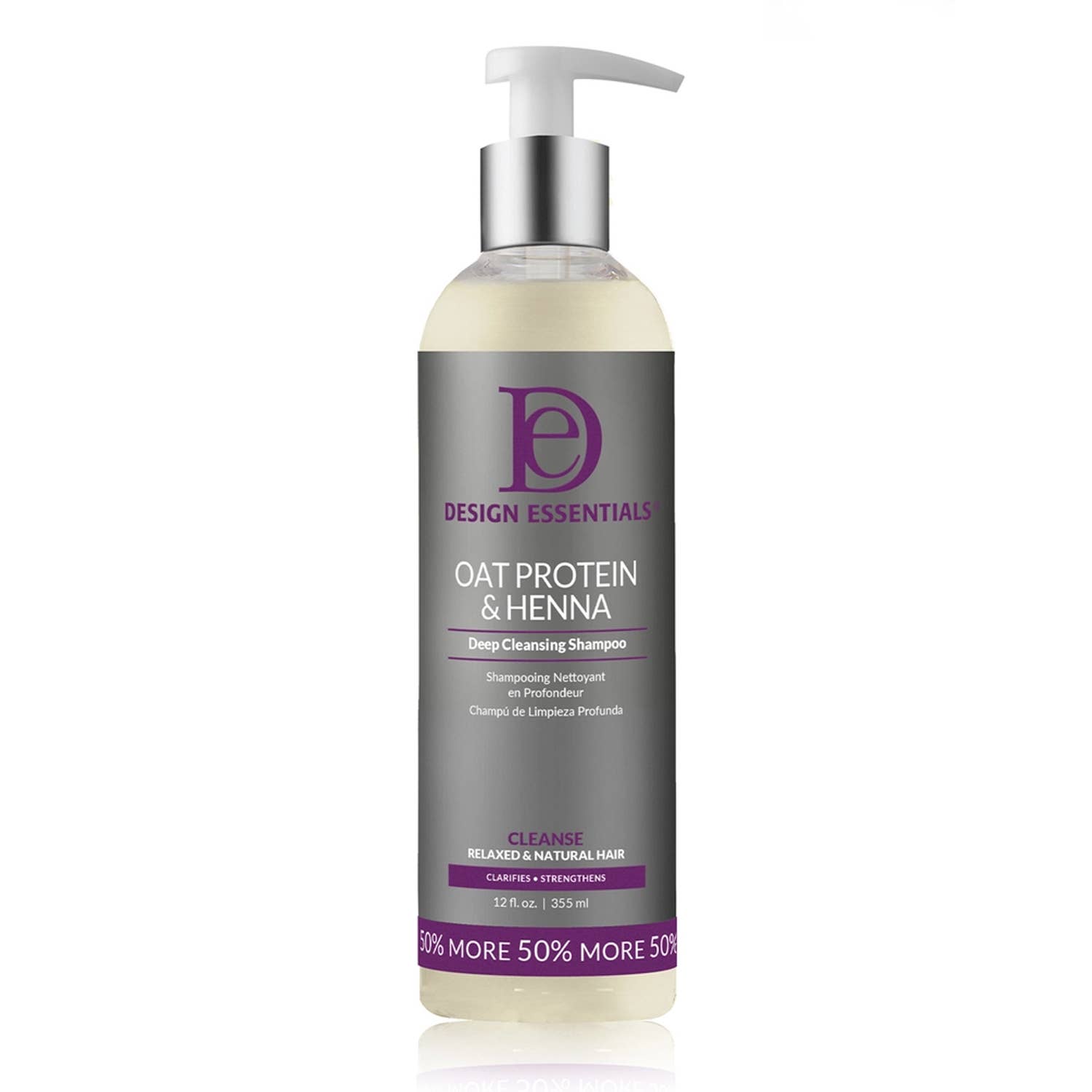 KT Supply - Wholesale Hair Shampoo - Design Essentials Oat Protein  Henna Shampoo 12 Oz0