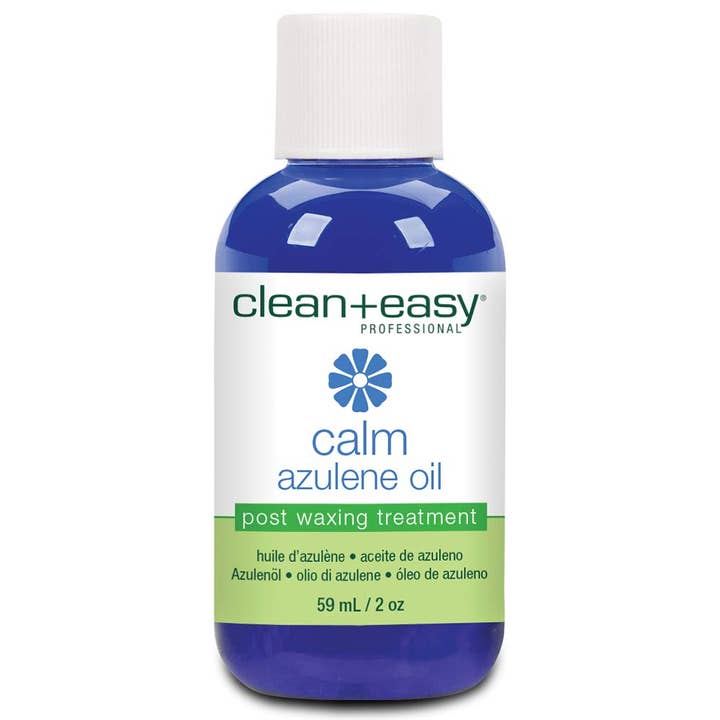 BranVx Distributors - Wholesale Body Hair Removal Product - Clean + Easy Calming Oil - Infused with Azulene 2 oz.