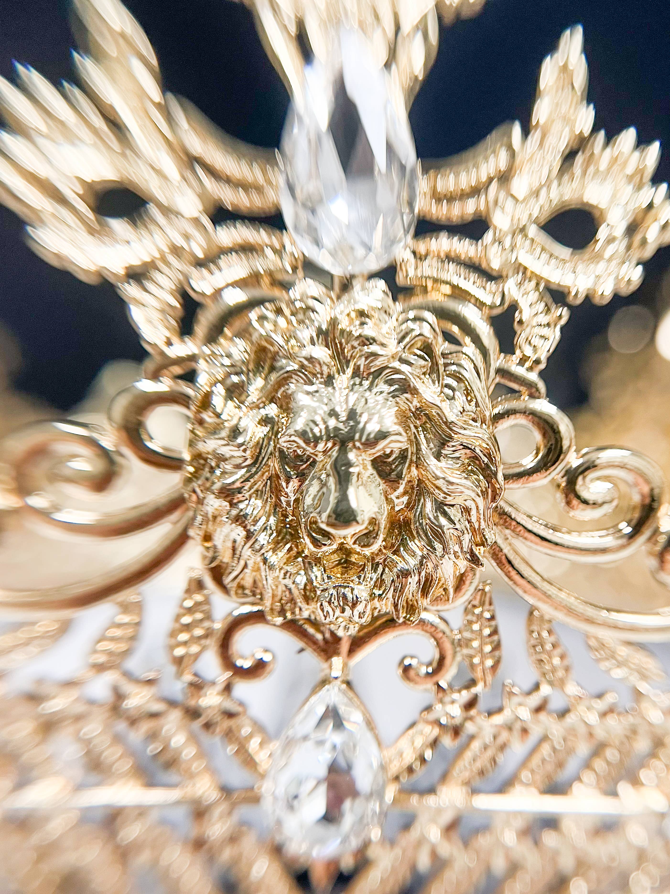 Happy Dream Gifts - Wholesale Party Hat/Crown - Gold King Lion Crown, Prince Diadem, Clear Crystal Crown8