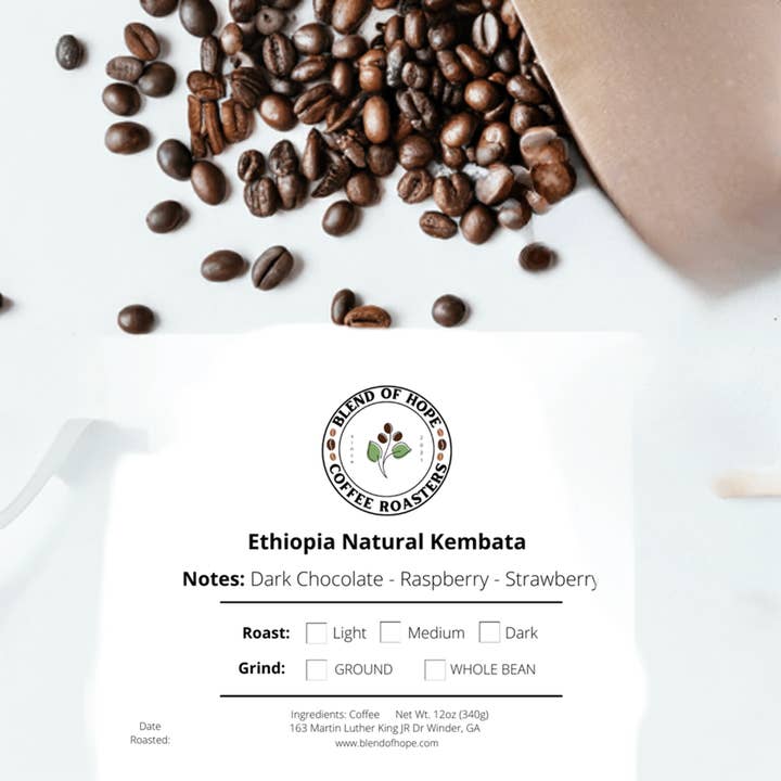 Ethiopia Natural Kembata for wholesale by Blend of Hope Coffee Roasters