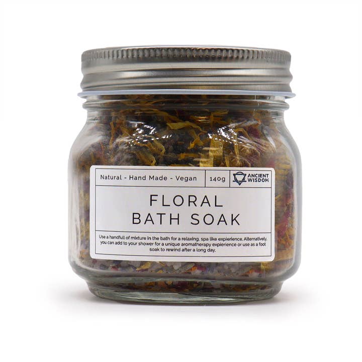 Ancient Wisdom - Wholesale Bath Soak/Milk - Floral Bath Soak - Natural - 140g
